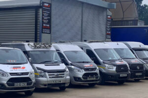 Fleet of service vehicles